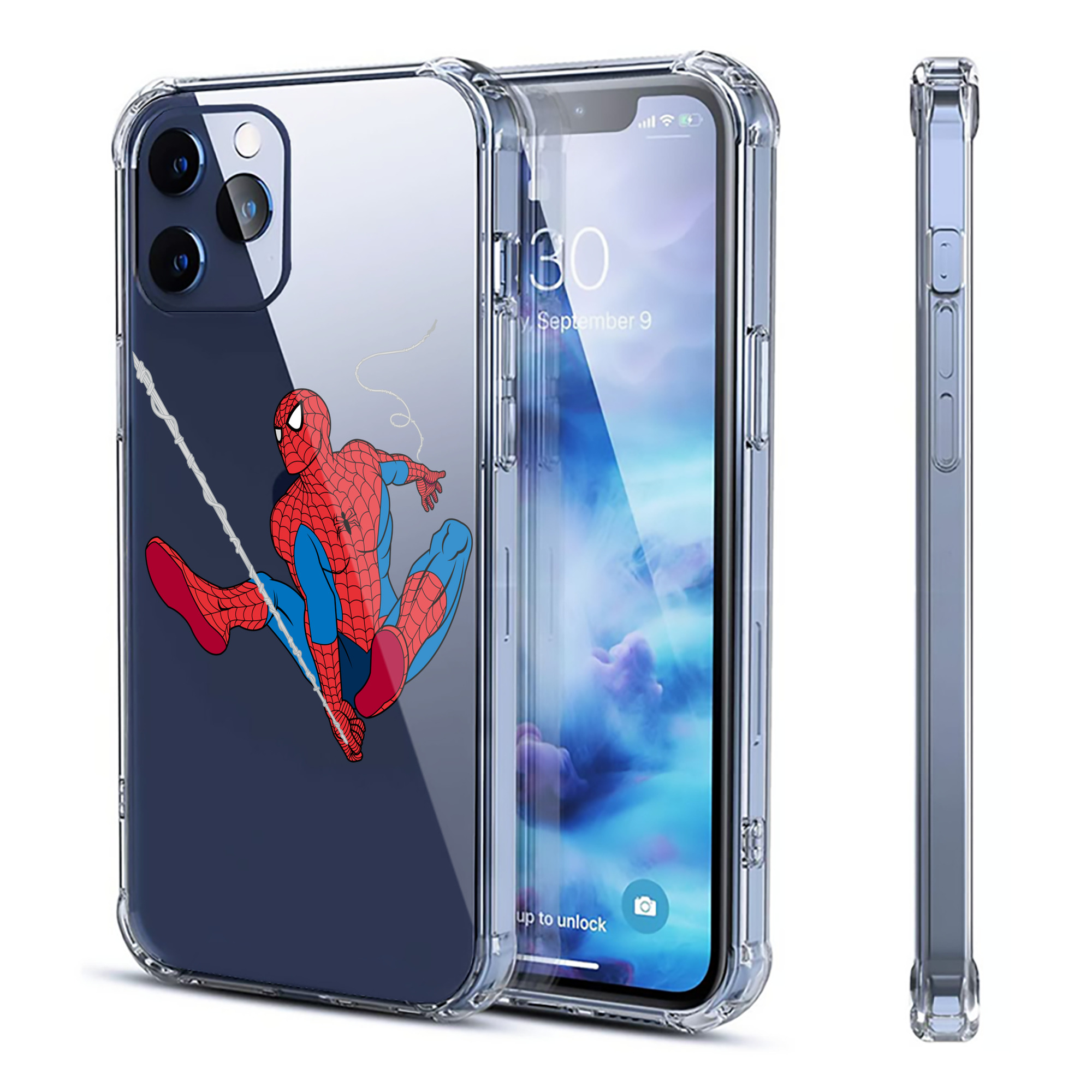 （画像用） アベンジャーズ The Avengers 【iPhone 12シリーズ対応】透明スマホケース（クリアソフトケース）